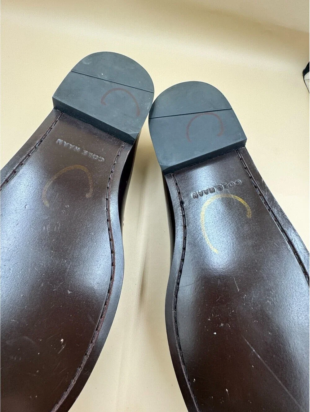 Cole Haan Mens Kilty Loafers Pinch Buckle Mohagany Leather Monk Strap Size 9.5 D